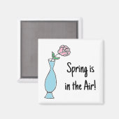 Bloemknop vaas decoratieve tekening magneet (Voorkant / Achterkant)