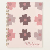 Bloemknoppen Bruin Roze Naam Planner (Voorkant)