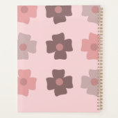 Bloemknoppen Bruin Roze Naam Planner (Achterkant)