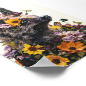 Bloemknuppel in wit Afdrukken & Downloadbaar Poster (Hoek)