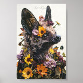 Bloemknuppel in wit Afdrukken & Downloadbaar Poster (Voorkant)