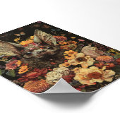 Bloemknuppel in zwart Afdrukken & Downloadbaar Poster (Hoek)