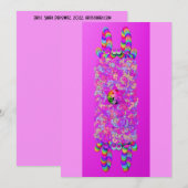 Bloemknuppel mitswa platte kaart (Voorkant / Achterkant)