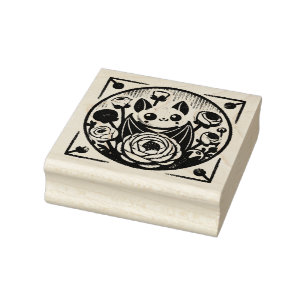 bloemknuppel rubberstempel