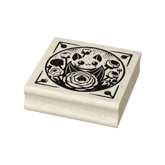 bloemknuppel rubberstempel (Stempel)