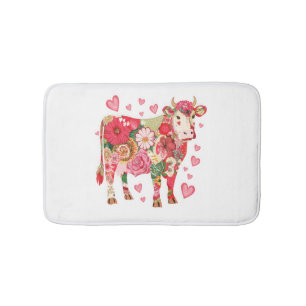 Bloemkoe Png, Cute Koe Design Png Badmat