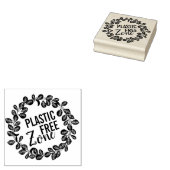 bloemkolen groen blad plastic vrij rubberstempel (Gestempeld)