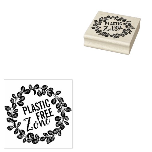 bloemkolen groen blad plastic vrij rubberstempel (Gestempeld)