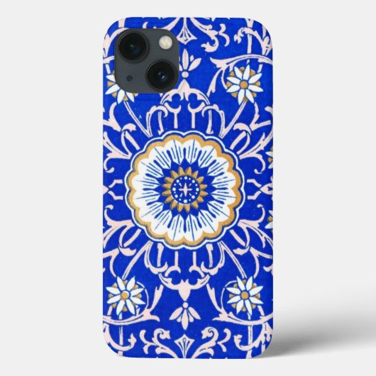  bloemkolen tegen Cornflower Blue Case-Mate iPhone Case (Achterkant)