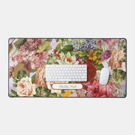  bloemkollage bureaumat (Keyboard & Muis)