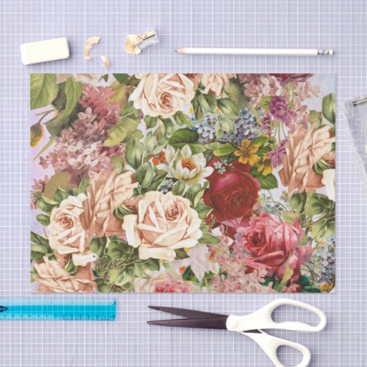  bloemkollage tissuepapier (Craft)