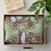 Bloemkonijn Cute Rabbits bunny art Tissuepapier (Geschenk)