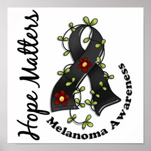 Bloemkool 4 Hope telt Melanoma Poster
