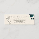 Bloemkool, blauw mini visitekaartje (Achterkant)