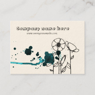 Bloemkool, blauw visitekaartje