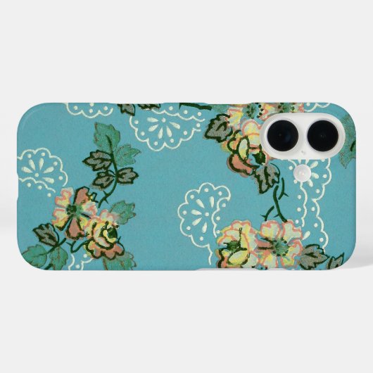 bloemkool Blauwgroen flessenpatroon Case-Mate iPhone Case (Achterkant (horizontaal))