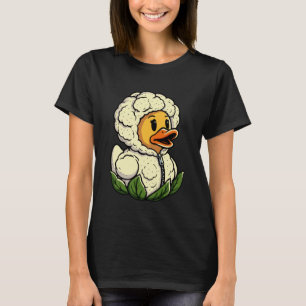 Bloemkool Eend Groente Vegan Vegetarisch T-shirt
