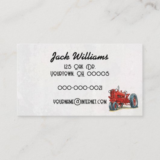 Bloemkool en Broccoli Produce Visitekaartje (Achterkant)