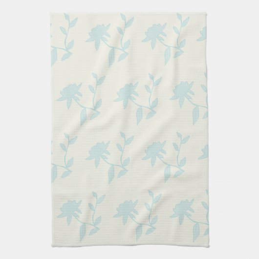  bloemkool en lichtblauw theedoek (Verticaal)