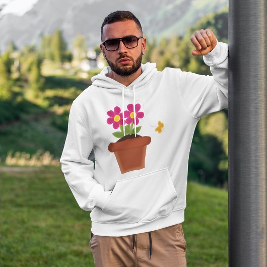Bloemkool en vlinderbloemhoodie hoodie