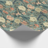  bloemkool en vogelpels cadeaupapier (Hoek)