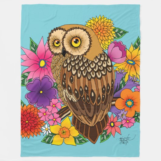 Bloemkool Fleece Deken (Voorkant)
