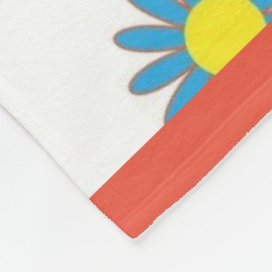 bloemkool fleece deken (Hoek)