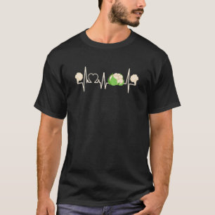 Bloemkool Hartslag Vegetarisch Veganisch Groente F T-shirt