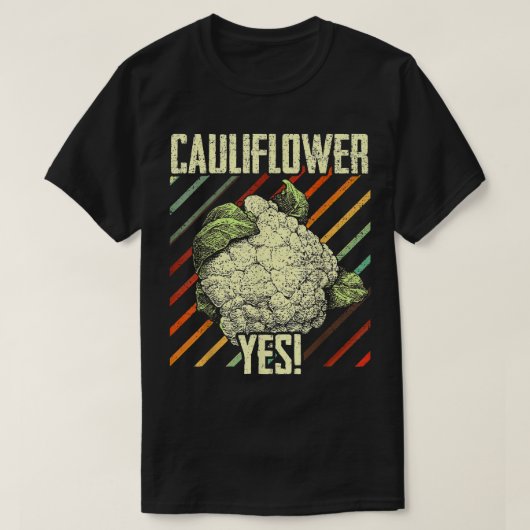 Bloemkool Ja Funny Vegetable Gardener T-Shirt (Design voorkant)