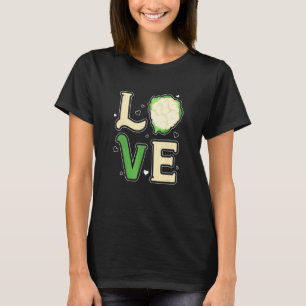 Bloemkool Liefde Veganistisch Vegetarisch Groenten T-shirt
