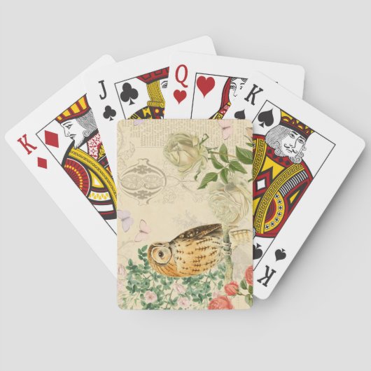  bloemkool met mooi roos pokerkaarten (Achterkant)