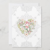 Bloemkool met Vrijgezellenfeest van de Berry Roze Kaart (Achterkant)