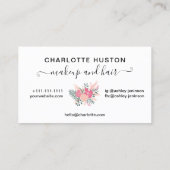 bloemkool, monogrammen, make-up visitekaartje (Achterkant)