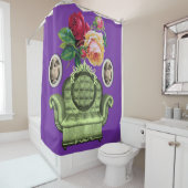  bloemkool paars douchegordijn (In situ)