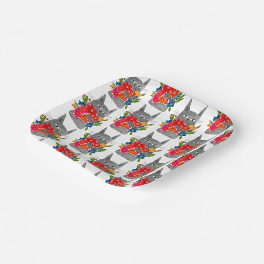 Bloemkool Papieren Bordje (Gebogen)