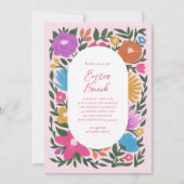 bloemkool Pasen Brunch | Roze Kaart (Voorkant)