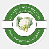 Bloemkool Pickle Label (Voorkant)