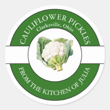 Bloemkool Pickle Label