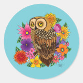 Bloemkool Ronde Sticker (Voorkant)
