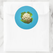 Bloemkool Ronde Sticker (Tas)