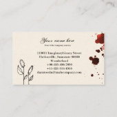 Bloemkool, rood visitekaartje (Achterkant)