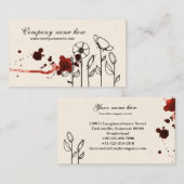 Bloemkool, rood visitekaartje (Voorkant / Achterkant)