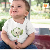 bloemkool vegan baby grappige outfit romper