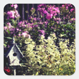 Bloemkool voor de bloemenstal vierkante sticker