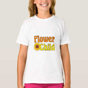 Bloemkool voor zuigelingen, zonnebloem Hippie Kind T-shirt