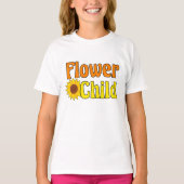 Bloemkool voor zuigelingen, zonnebloem Hippie Kind T-shirt (Voorkant)
