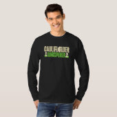 Bloemkoolfluisteraar Groenteteler Vegetariër T-shirt (Voorkant volledig)