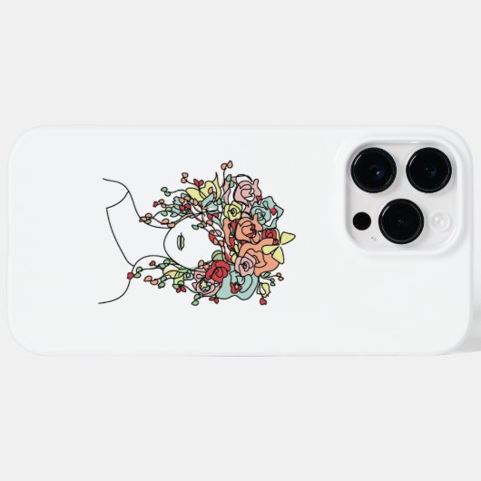 Bloemkop Case-Mate iPhone Case (Achterkant (horizontaal))
