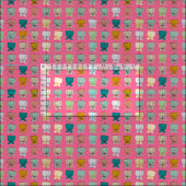 bloemkopje roze stof (Delen)