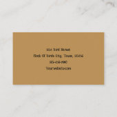 Bloemkoppel  Antiek ganzen van de Sepia-textuur Visitekaartje (Achterkant)